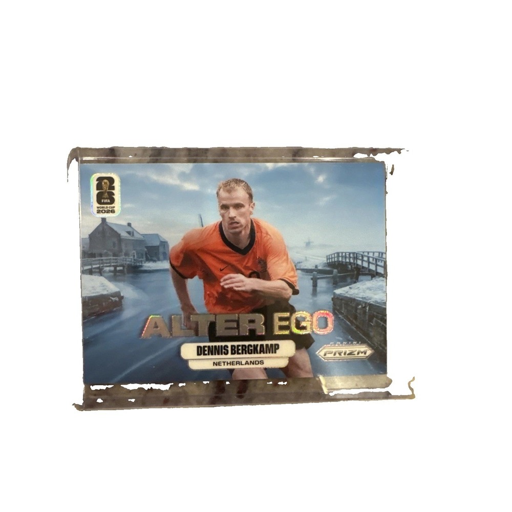 Panini Prizm Alter Ego SSP Bergkamp #8 Netherlands Soccer Insert Card